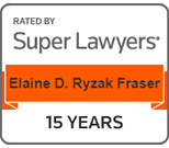 Rated By | Super Lawyers | Elaine D. Ryzak Fraser | 15 Years